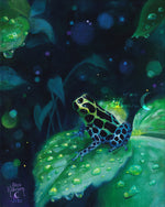 Load image into Gallery viewer, "Awaiting Dinner" Portrait of a Ranitomeya Variabilis Southern || 8x10" Original Oil on Canvas
